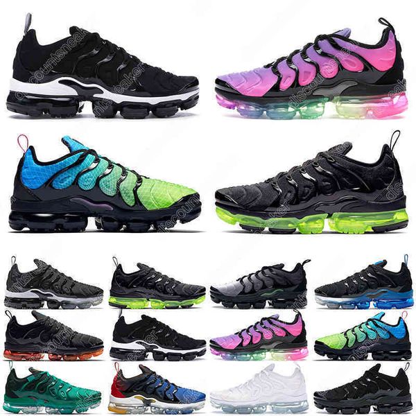 36-45 men women tn plus running shoes triple black white psychic pink pure platinum summer gradient sunset aurora green mens trainers outdoo