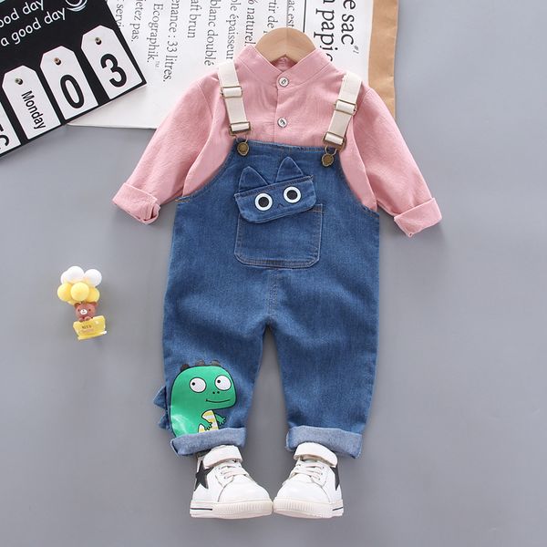 2021 new spring born boy set shirt denim suit boys clothes 1-year-old baby birthdays sets p5c6, White
2021 new spring born boy set shirt denim suit boys clothes 1-year-old baby birthdays sets p5c6, White