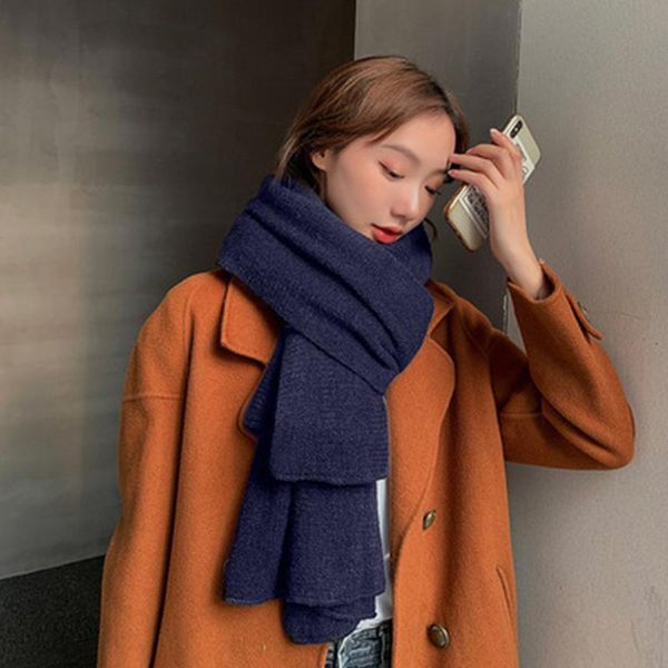 berets classic women's scarf fashion solid color retro multi-purpose shawl knitted casual warm scarves shawls, Blue;gray
berets classic women's scarf fashion solid color retro multi-purpose shawl knitted casual warm scarves shawls, Blue;gray