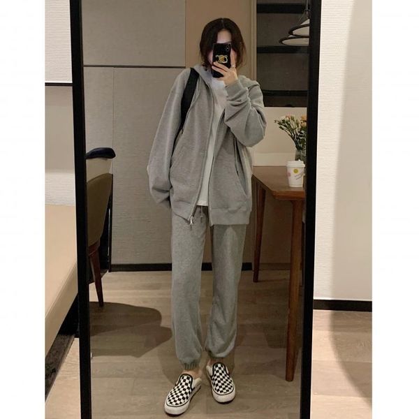 veee hooded zipper loose length very milk think multicolor bm sweater jacket for lovers, Gray
veee hooded zipper loose length very milk think multicolor bm sweater jacket for lovers, Gray