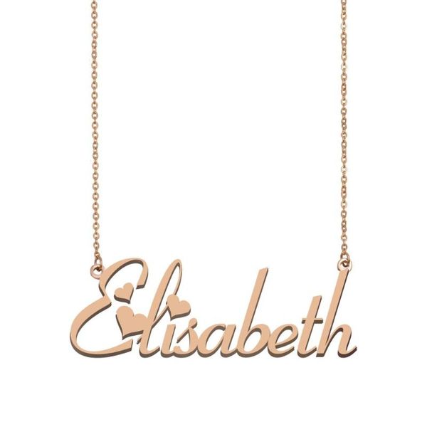 pendant necklaces elisabeth name necklace , custom for women girls friends birthday wedding christmas mother days gift, Silver
pendant necklaces elisabeth name necklace , custom for women girls friends birthday wedding christmas mother days gift, Silver