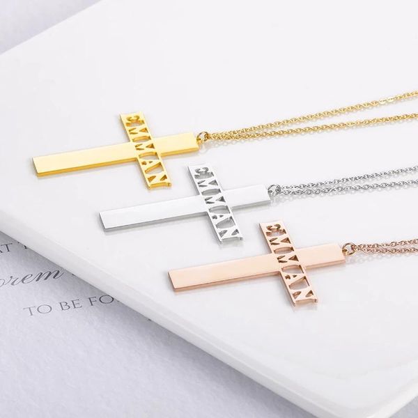 chains personalized name cross pendant necklaces for women rose gold color custom any year date choker gifts friends, Silver
chains personalized name cross pendant necklaces for women rose gold color custom any year date choker gifts friends, Silver