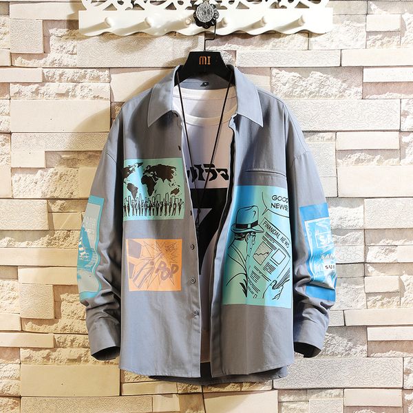 2021 new men's casual button-down shirt jacket 100% cotton thickening type long sleeve om print nsp8, White;black
2021 new men's casual button-down shirt jacket 100% cotton thickening type long sleeve om print nsp8, White;black