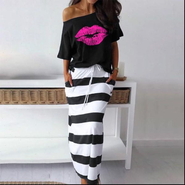2021 women off shoulder two piece sets dress set batwing sleeve boat anchor print shirts striped lady ankle length, Gray
2021 women off shoulder two piece sets dress set batwing sleeve boat anchor print shirts striped lady ankle length, Gray