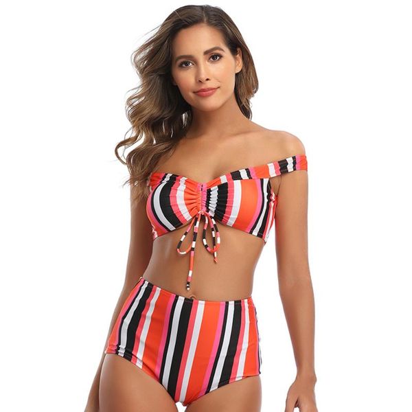lukitas women swimwear striped two-pieces split swimsuit push up padded wireless polyester bathing suit print bikini set
lukitas women swimwear striped two-pieces split swimsuit push up padded wireless polyester bathing suit print bikini set