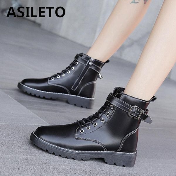 boots asileto women 2021 ankle round toe 3.5cm thick bottom concise buckle zip lace-up warm size 40 casual winter f1104, Black
boots asileto women 2021 ankle round toe 3.5cm thick bottom concise buckle zip lace-up warm size 40 casual winter f1104, Black