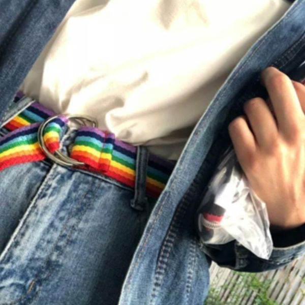 belts trendy rainbow belt women exquisite waist lady pretty canvas thin skinny dress girl gift fashion striped accessories, Black;brown
belts trendy rainbow belt women exquisite waist lady pretty canvas thin skinny dress girl gift fashion striped accessories, Black;brown