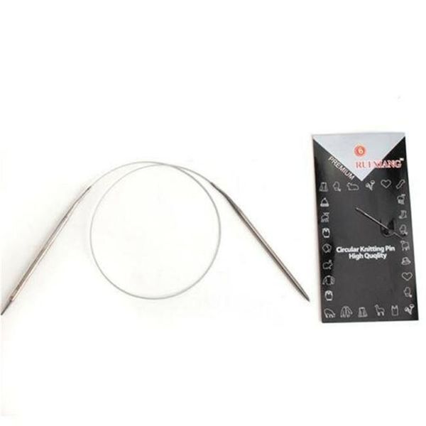 sweater knitting needle stainless steel ring needle 80cm weaving circular knitting needlework kits diy knitted tool, Black
sweater knitting needle stainless steel ring needle 80cm weaving circular knitting needlework kits diy knitted tool, Black