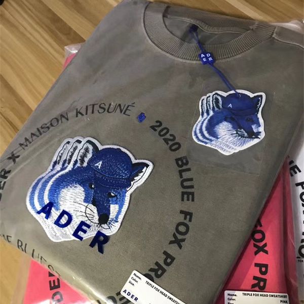 2021 new fw ader error fox maison kitsune sweatshirt men women hoodie adererror oversized crewneck harajuku qw9j, Black
2021 new fw ader error fox maison kitsune sweatshirt men women hoodie adererror oversized crewneck harajuku qw9j, Black