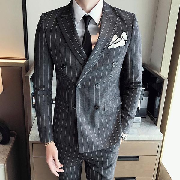 men's suits & blazers lifenwenna fashion boutique striped mens suit set casual business three pieces dress social groom wedding jacket+, White;black
men's suits & blazers lifenwenna fashion boutique striped mens suit set casual business three pieces dress social groom wedding jacket+, White;black