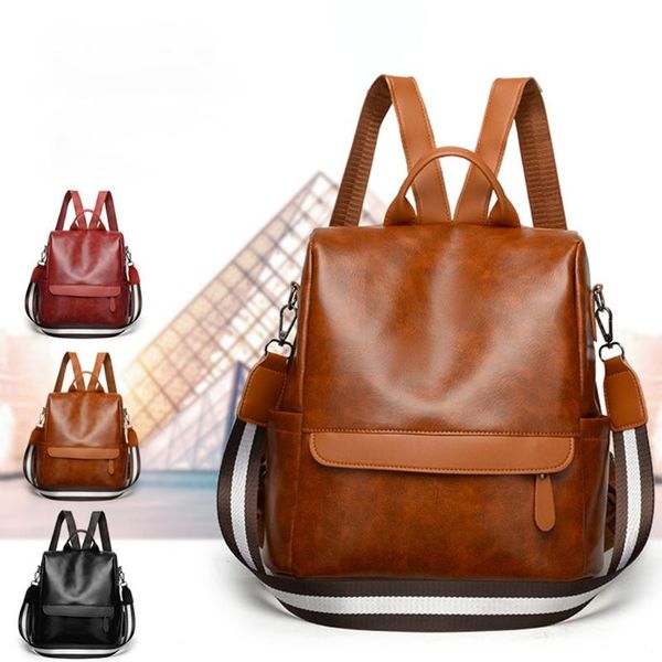 outdoor bags 50# female anti-theft backpack classic pu leather solid color canta fashion shoulder bag ladies school
outdoor bags 50# female anti-theft backpack classic pu leather solid color canta fashion shoulder bag ladies school