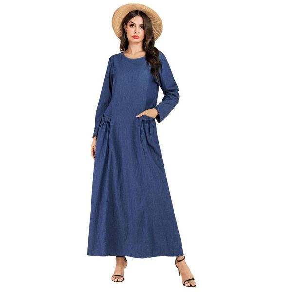 casual dresses 2021 autumn bohemian solid denim maxi dress with pockets oneck holiday vestidos long sleeve plus size vkdr1726, Black;gray
casual dresses 2021 autumn bohemian solid denim maxi dress with pockets oneck holiday vestidos long sleeve plus size vkdr1726, Black;gray
