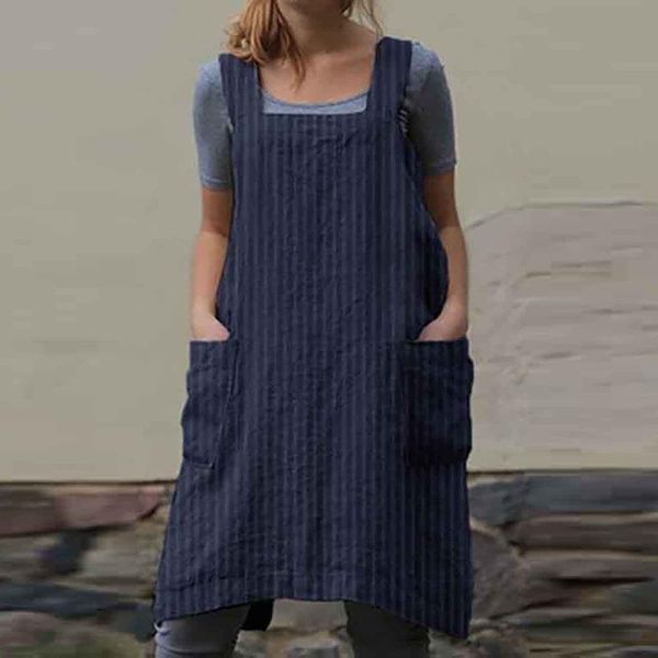 casual dresses women apron dress cotton linen pinafore square cross garden work with pocket plus size striped print, Black;gray
casual dresses women apron dress cotton linen pinafore square cross garden work with pocket plus size striped print, Black;gray