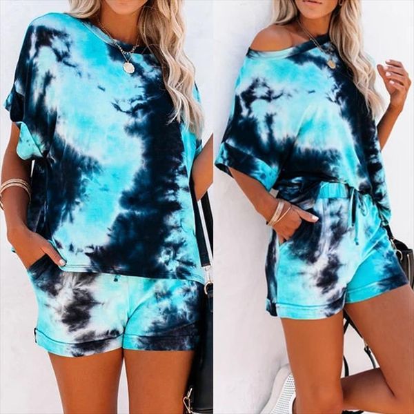 summer loose printing casual women sleepwear suit polyester tie dye round neck short sleeve shorts plus size home wear, Black;red
summer loose printing casual women sleepwear suit polyester tie dye round neck short sleeve shorts plus size home wear, Black;red