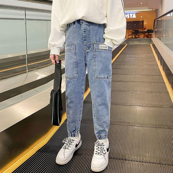teenage jeans girls harem high waist ankle-length all-match kids trousers harajuku korean loose big pockets fashion streetwear, Blue
teenage jeans girls harem high waist ankle-length all-match kids trousers harajuku korean loose big pockets fashion streetwear, Blue