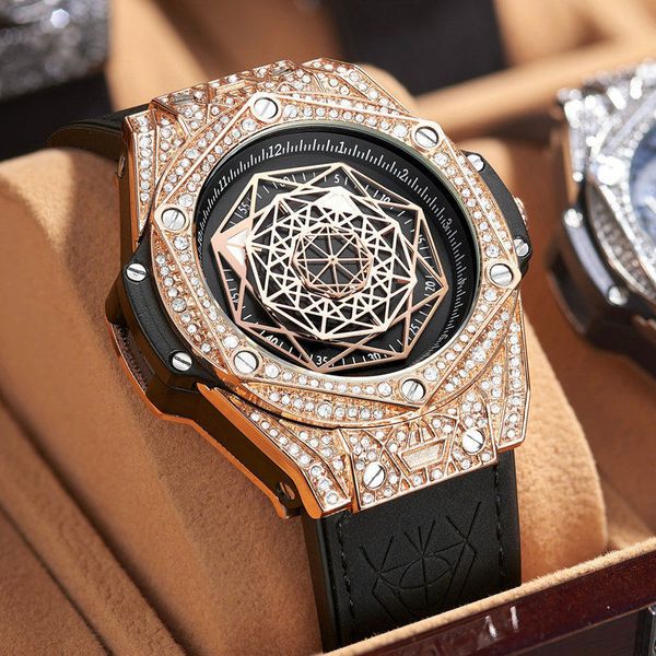 men women space black technology electronic sports 42mm all stainless steel diamond couple gem ultra luminous 5atm waterproof watch, Slivery;brown
men women space black technology electronic sports 42mm all stainless steel diamond couple gem ultra luminous 5atm waterproof watch, Slivery;brown