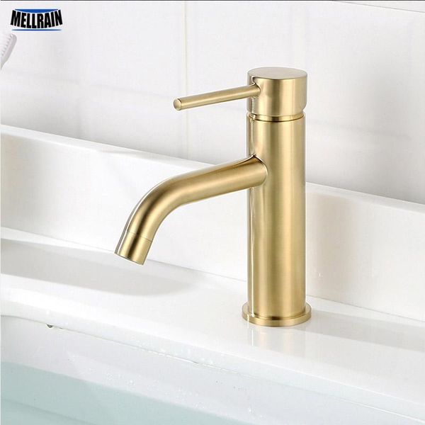 bathroom sink faucets brushed gold basin water mixer deck mount faucet brass material matte black & cold
bathroom sink faucets brushed gold basin water mixer deck mount faucet brass material matte black & cold
