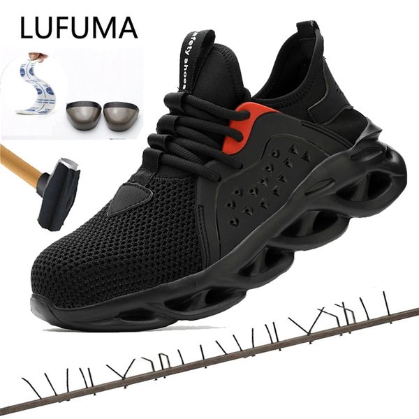 work safety shoes for men summer breathable boots working steel toe anti-smashing construction safety work sneakers zapatos 210923, Black
work safety shoes for men summer breathable boots working steel toe anti-smashing construction safety work sneakers zapatos 210923, Black