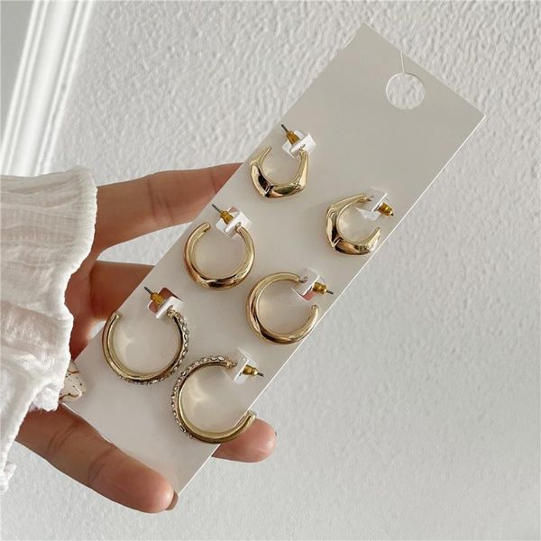 hoop & huggie minimalist gold color round earrings for women trendy geometric crystal statement party fashion jewelry gift, Golden;silver
hoop & huggie minimalist gold color round earrings for women trendy geometric crystal statement party fashion jewelry gift, Golden;silver