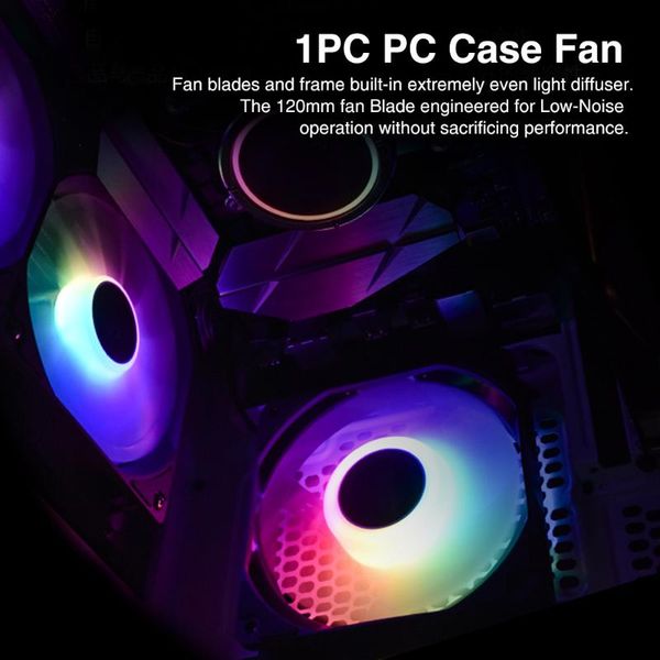fans & coolings gaming quiet pc case fan abs radiator motherboard sync computer 5v 3pin argb cpu cooler easy install rainbow lights 120mm pw
fans & coolings gaming quiet pc case fan abs radiator motherboard sync computer 5v 3pin argb cpu cooler easy install rainbow lights 120mm pw
