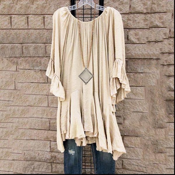 plus size 5xl thin ruffles blouse women summer fashion half sleeve round neck casual streetwear solid color pullovers, White
plus size 5xl thin ruffles blouse women summer fashion half sleeve round neck casual streetwear solid color pullovers, White