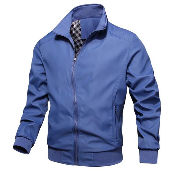 men's jackets loose men zipper coat solid color pockets stand collar autumn winter contrast lining ladies casual jacket overcoat, Black;brown
men's jackets loose men zipper coat solid color pockets stand collar autumn winter contrast lining ladies casual jacket overcoat, Black;brown