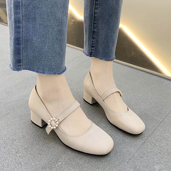 rimocy round toe square heels mary janes shoes woman black beige pearl pu leather pumps women retro ankle strap single shoes
rimocy round toe square heels mary janes shoes woman black beige pearl pu leather pumps women retro ankle strap single shoes