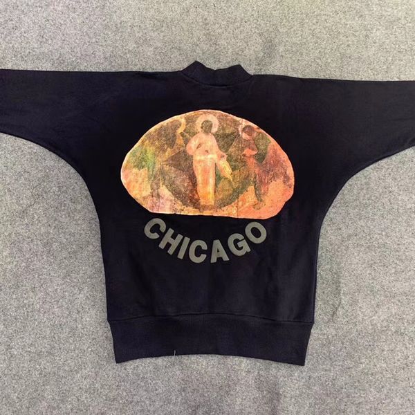 2021 new kanye chicago pintura crewneck camisolas outono inverno melhor qualidade grosso jesus rei pulver com capuz m7cs, Black
2021 new kanye chicago pintura crewneck camisolas outono inverno melhor qualidade grosso jesus rei pulver com capuz m7cs, Black