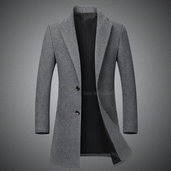 men's wool & blends winter coat men's trench business casual slim fit long mens overcoat coats plus size m-4xl drop, Black
men's wool & blends winter coat men's trench business casual slim fit long mens overcoat coats plus size m-4xl drop, Black