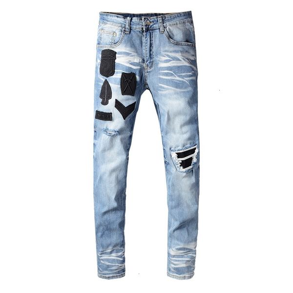 2021 large size 28-40 fashion streetwear men's bae embroidery ripped designer printed denim pants slim fit jeans male mx3f, Blue
2021 large size 28-40 fashion streetwear men's bae embroidery ripped designer printed denim pants slim fit jeans male mx3f, Blue