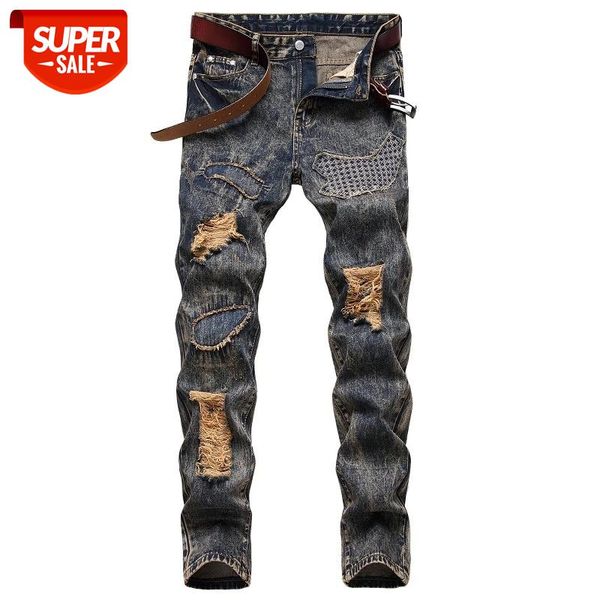 denim ripped hole moto bike straight jeans men's oversize 38 40 42 2021 autumn spring hip hop punk rock streetwear trouers #lq9t, Black
denim ripped hole moto bike straight jeans men's oversize 38 40 42 2021 autumn spring hip hop punk rock streetwear trouers #lq9t, Black