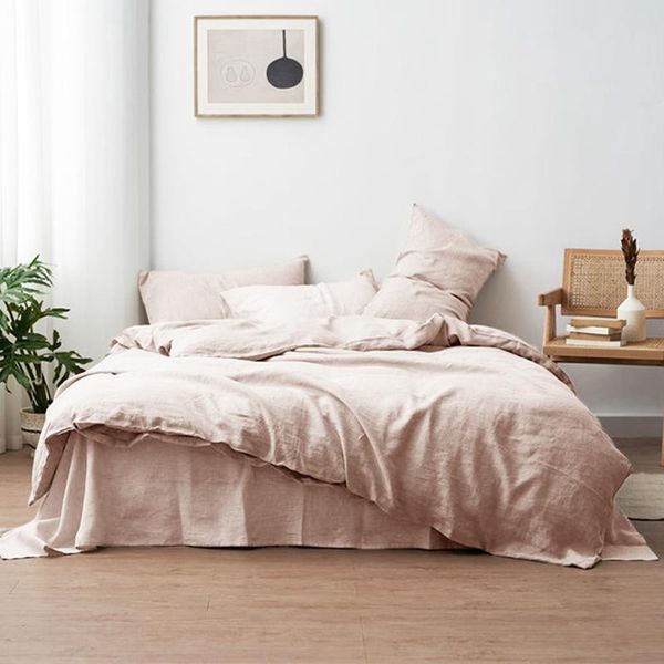 bedding sets 100% linen set nature flax bed sheet duvet cover king size comforter luxury bedroom cute pink
bedding sets 100% linen set nature flax bed sheet duvet cover king size comforter luxury bedroom cute pink