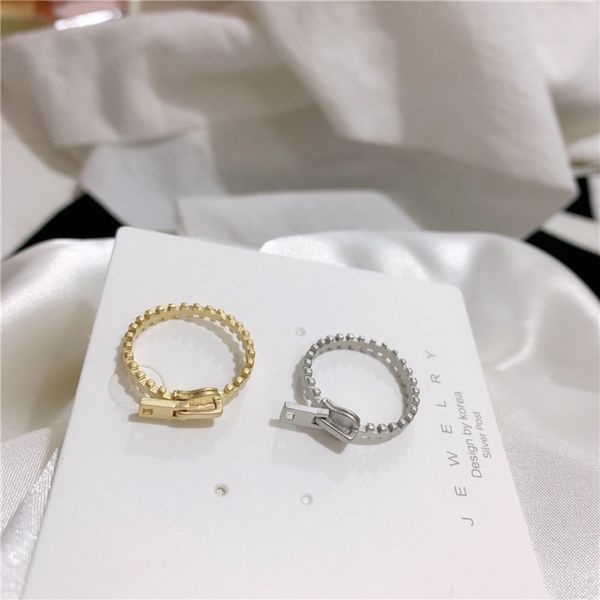 hbp fashion korean east gate temperament open autumn winter zipper ins blogger same ring, Silver
hbp fashion korean east gate temperament open autumn winter zipper ins blogger same ring, Silver