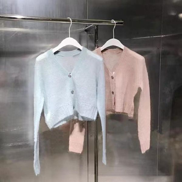 women's knits & tees v-neck knit cardigan long sleeve single breasted loose ladies thin short sweater 2021 early autumn, White
women's knits & tees v-neck knit cardigan long sleeve single breasted loose ladies thin short sweater 2021 early autumn, White