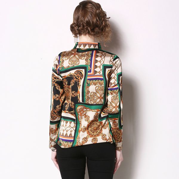 summer of women's turn-down printed collar vintage female blouse outerwear shirts ta2041 ez49, White
summer of women's turn-down printed collar vintage female blouse outerwear shirts ta2041 ez49, White