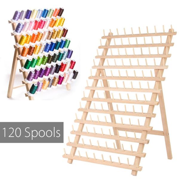 sewing notions & tools 120 spools thread rack foldable wood holds organizer wall mount cone embroidery machine storage holder shelf, Black
sewing notions & tools 120 spools thread rack foldable wood holds organizer wall mount cone embroidery machine storage holder shelf, Black