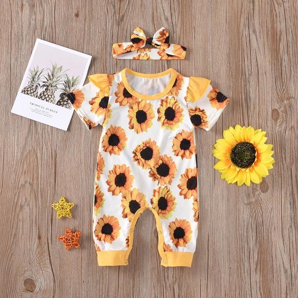 jumpsuits baby & children's 0-24m born girls sunflower rompers headband 2pcs sunflowers print ruffles short sleeve, Blue
jumpsuits baby & children's 0-24m born girls sunflower rompers headband 2pcs sunflowers print ruffles short sleeve, Blue