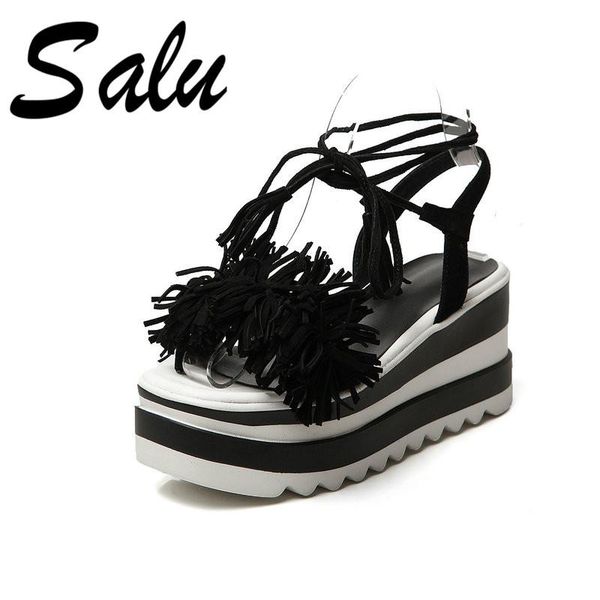 dress shoes salu summer fashion solid women sandals 2021 kid suede platforms high heels woman party casual basic, Black
dress shoes salu summer fashion solid women sandals 2021 kid suede platforms high heels woman party casual basic, Black