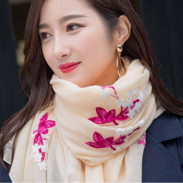 scarves korean female long travel cotton linen windproof warm scarf autumn winter gauze embroidery flowers neck guard shawl snood p22, Blue;gray
scarves korean female long travel cotton linen windproof warm scarf autumn winter gauze embroidery flowers neck guard shawl snood p22, Blue;gray