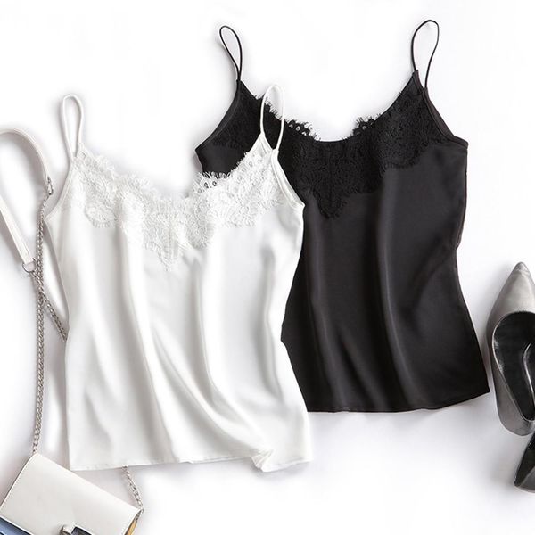 satin pajamas new fashion silk sling lingerie underwear sleepwear solid camis vest women tank sleeveless camisole 4, White
satin pajamas new fashion silk sling lingerie underwear sleepwear solid camis vest women tank sleeveless camisole 4, White