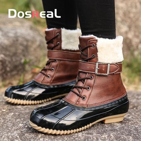 boots dosreal women shoes waterproof motorcycle with fur for females duck style lace up winter rain, Black
boots dosreal women shoes waterproof motorcycle with fur for females duck style lace up winter rain, Black