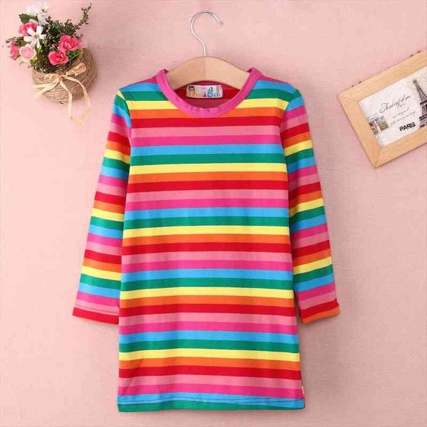 pudcoco girl 2y 7y au dress kids baby girls rainbow striped casual long sleeve clothes, Red;yellow
pudcoco girl 2y 7y au dress kids baby girls rainbow striped casual long sleeve clothes, Red;yellow