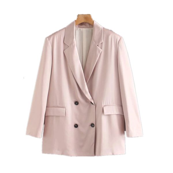 new women 2021 fashion office wear long sleeves double breasted satin blazer mujer vintage lapel collar pocket outwear zv71 hqvc, White;black
new women 2021 fashion office wear long sleeves double breasted satin blazer mujer vintage lapel collar pocket outwear zv71 hqvc, White;black