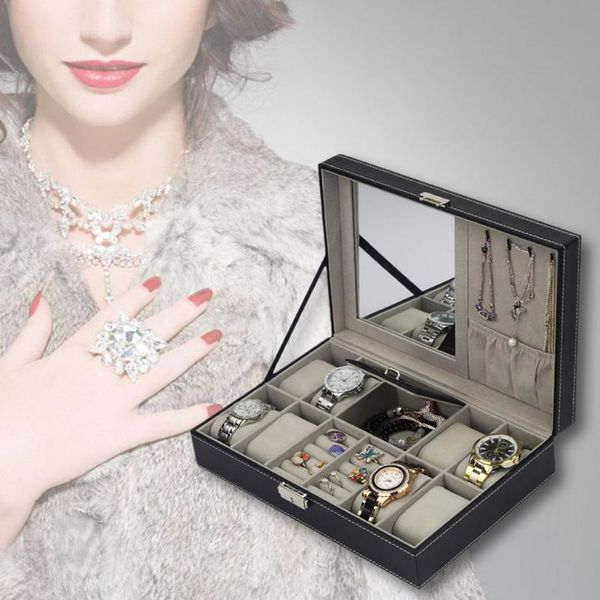 watch boxes & cases big square pu leather jewelry box double-layer high-end storage personalized lizard pattern earings display, Black;blue
watch boxes & cases big square pu leather jewelry box double-layer high-end storage personalized lizard pattern earings display, Black;blue