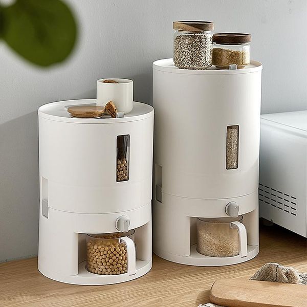 storage bottles & jars rice barrel insect proof and moisture-proof seal 10kg jar round flour tank household box
storage bottles & jars rice barrel insect proof and moisture-proof seal 10kg jar round flour tank household box