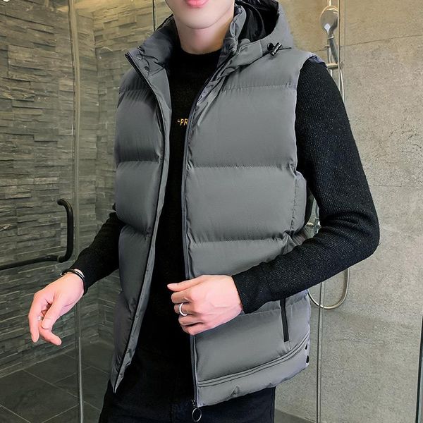 men's vests men jacket sleeveless vest warm male hat detachable menthicken waistcoat zipper coat casual winter down, Black;white
men's vests men jacket sleeveless vest warm male hat detachable menthicken waistcoat zipper coat casual winter down, Black;white