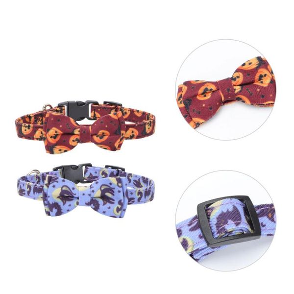 cat collars & leads 2pcs creative pets bow ties comfortable pet neck rings dog