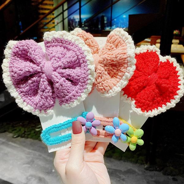 2 pcs/set children cute colors acrylic flower knitting bow ornament hair clips girls lovely sweet hairpins kids hair accessories, Slivery;white
2 pcs/set children cute colors acrylic flower knitting bow ornament hair clips girls lovely sweet hairpins kids hair accessories, Slivery;white