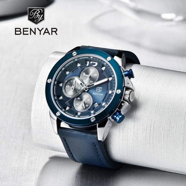 wristwatches 2021 benyar design brand quartz watch male military sports time code table men's waterproof luxury relogio masculino, Slivery;brown
wristwatches 2021 benyar design brand quartz watch male military sports time code table men's waterproof luxury relogio masculino, Slivery;brown