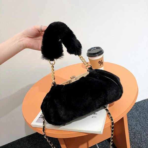 evening bags plush chain handbag autumn and winter fashion mujer bag shoulder crossbody soft fluffy dumplings sac tas
evening bags plush chain handbag autumn and winter fashion mujer bag shoulder crossbody soft fluffy dumplings sac tas